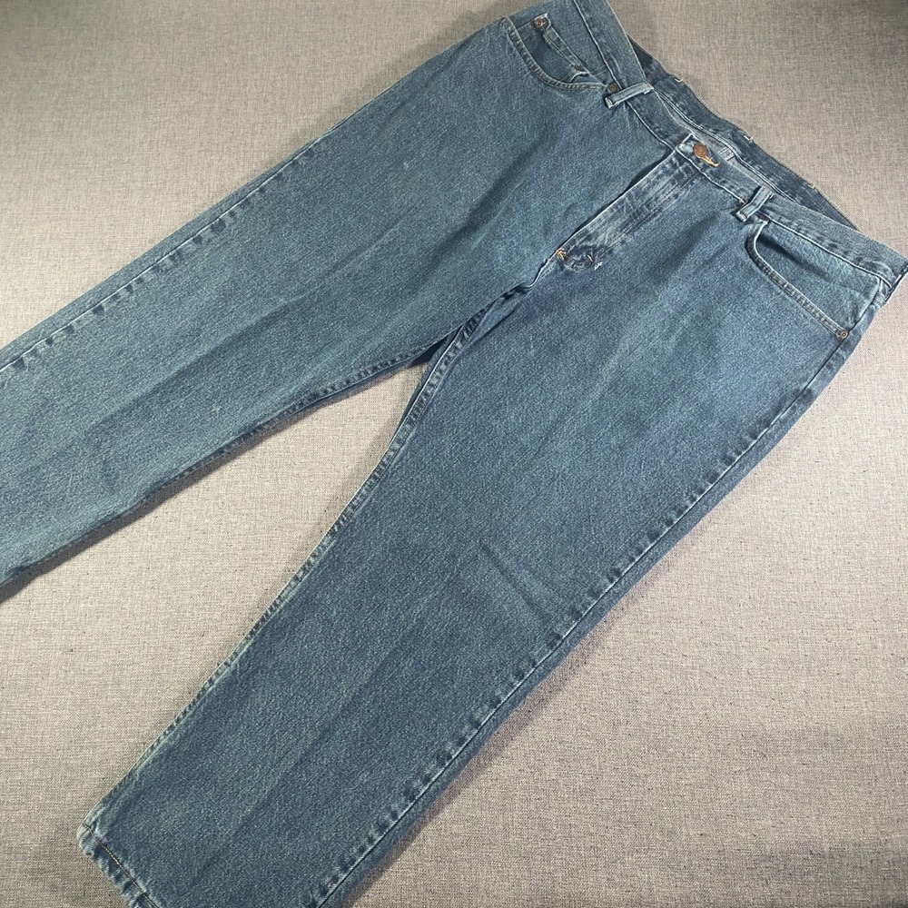 Wrangler Regular Fit Men's Jeans Size‎ 40x28 Blue Cotton Denim